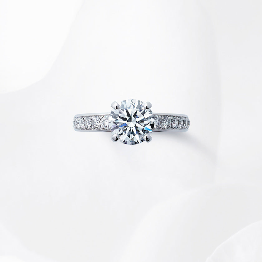 Shown with a 1.55 ct sample diamond.<br>Diamond carat weight varies depending on order details.