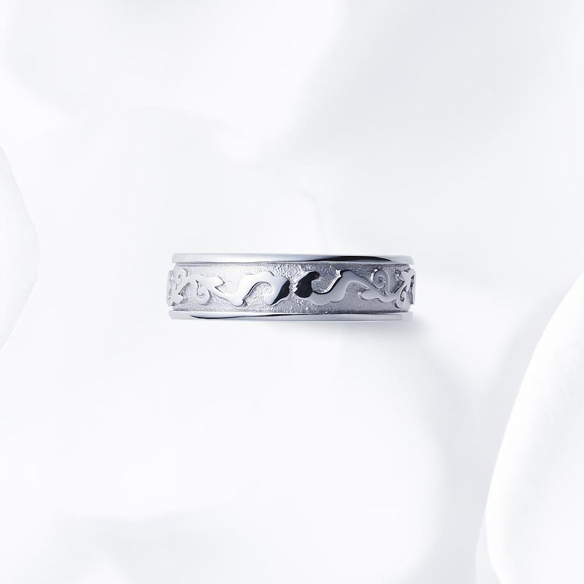 This ring design is wider than others and may fit tighter. Some customers prefer a size that is 0.5 or 1.0 larger than other designs.