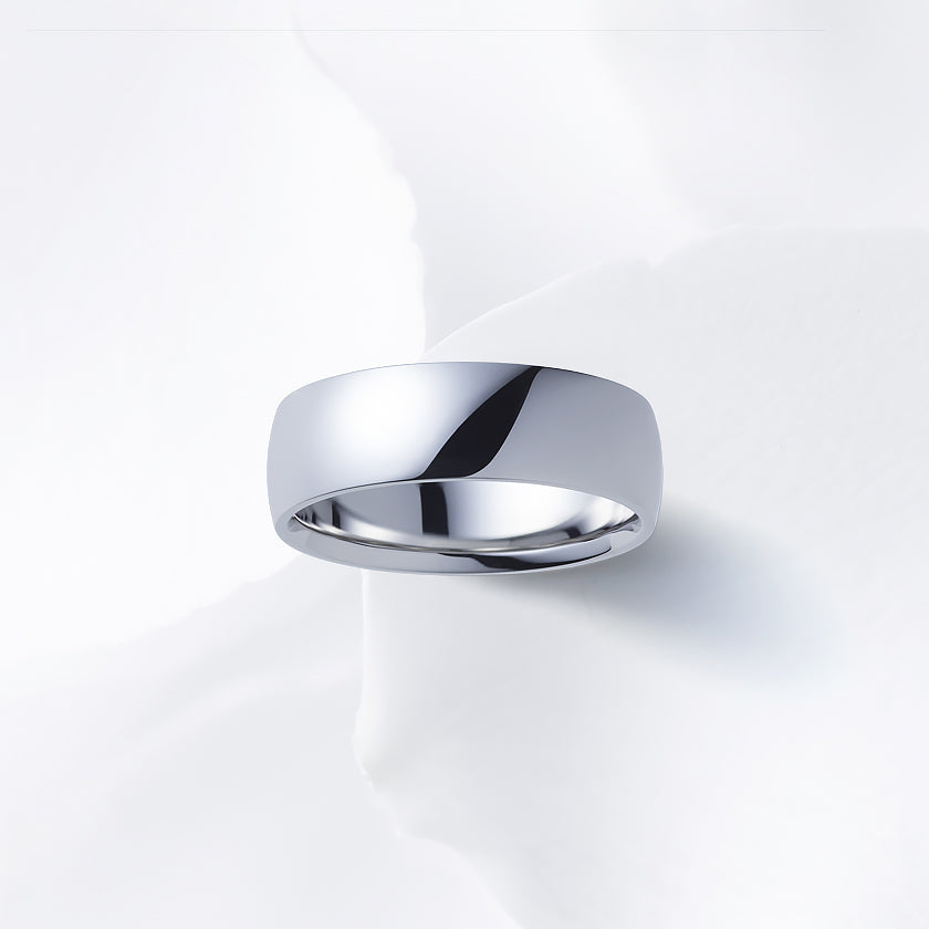 This ring design is wider than others and may fit tighter. Some customers prefer a size that is 0.5 or 1.0 larger than other designs.