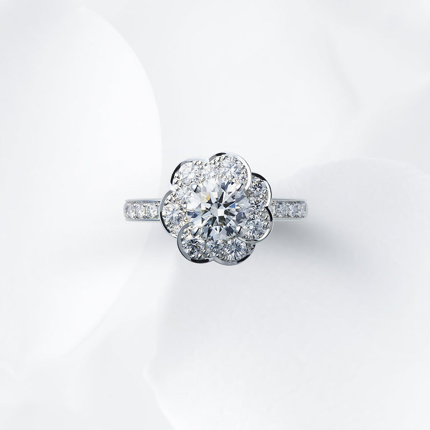 Shown with a 1.06 ct sample diamond.<br>Diamond carat weight varies depending on order details.