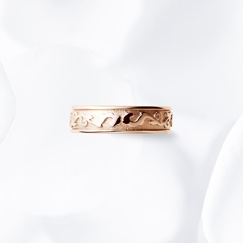 This ring design is wider than others and may fit tighter. Some customers prefer a size that is 0.5 or 1.0 larger than other designs.