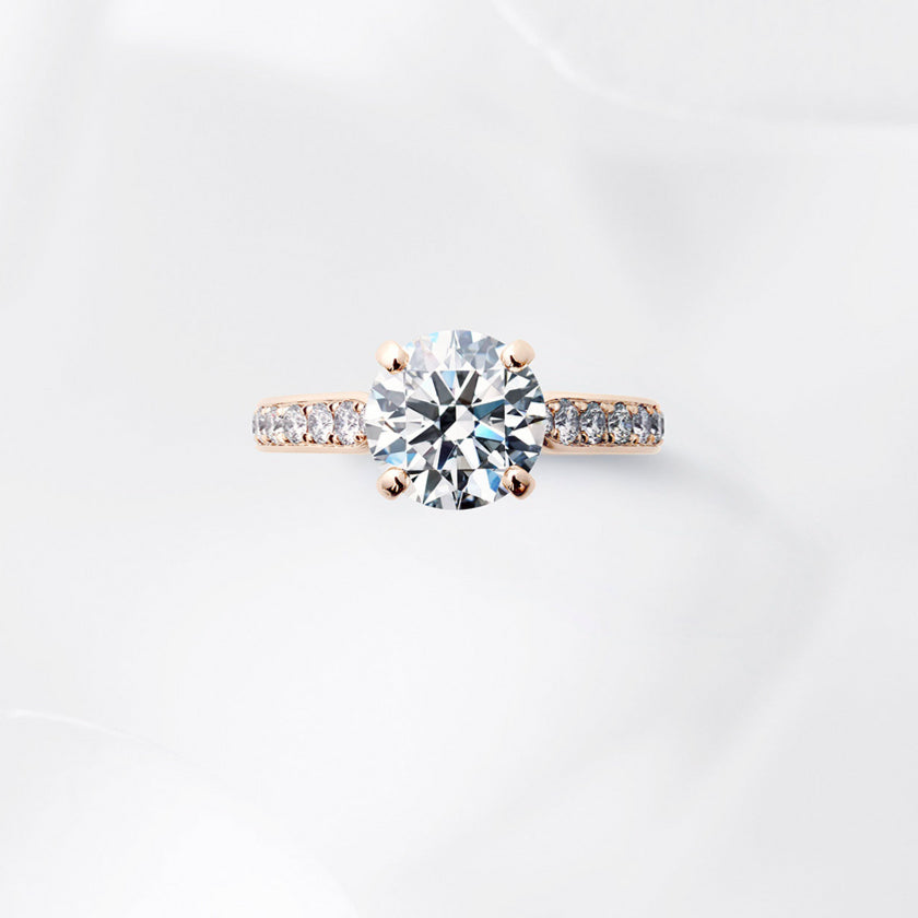 Shown with a 2.13 ct sample diamond.<br>Diamond carat weight varies depending on order details.