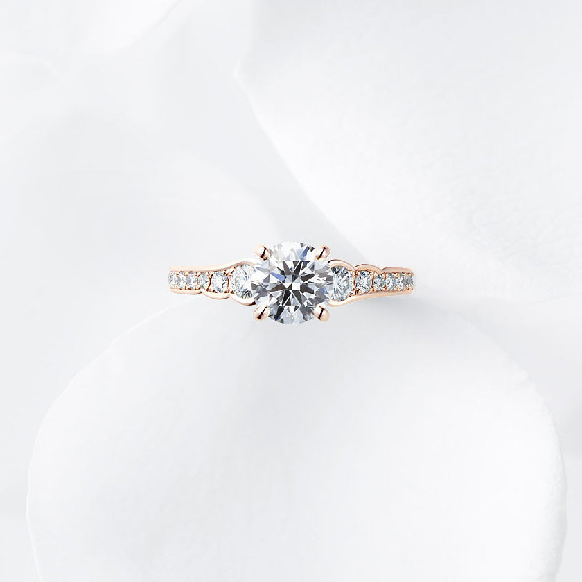 Shown with a 1.03 ct sample diamond.<br>Diamond carat weight varies depending on order details.