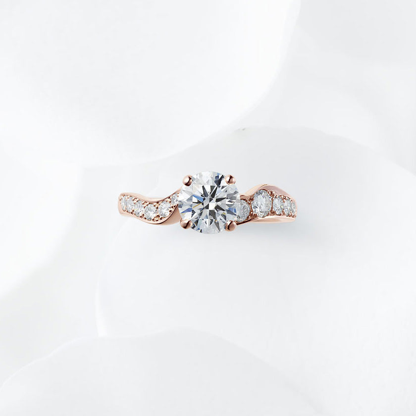 Shown with a 1.17 ct sample diamond.<br>Diamond carat weight varies depending on order details.