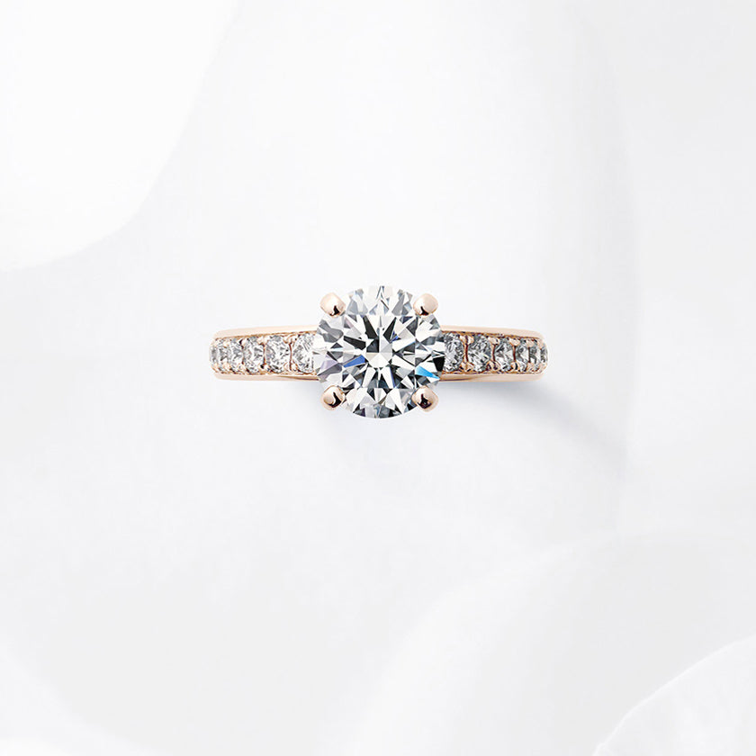 Shown with a 1.55 ct sample diamond.<br>Diamond carat weight varies depending on order details.