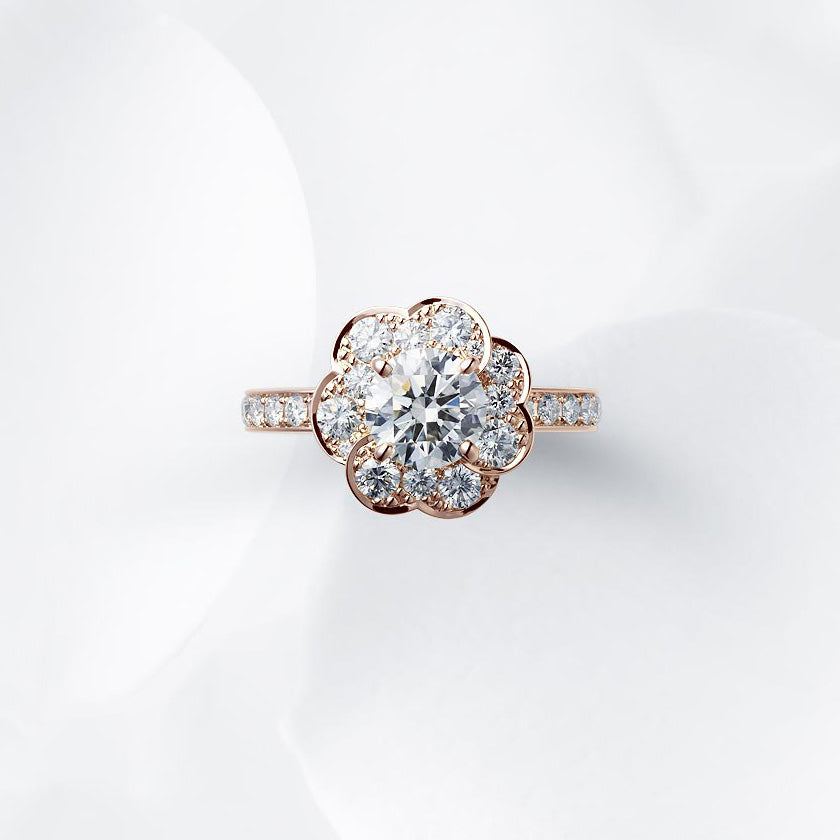 Shown with a 1.06 ct sample diamond.<br>Diamond carat weight varies depending on order details.