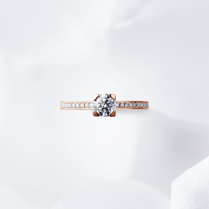 Shown with a 0.54 ct sample diamond.<br>Diamond carat weight varies depending on order details.