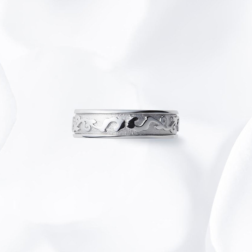 This ring design is wider than others and may fit tighter. Some customers prefer a size that is 0.5 or 1.0 larger than other designs.
