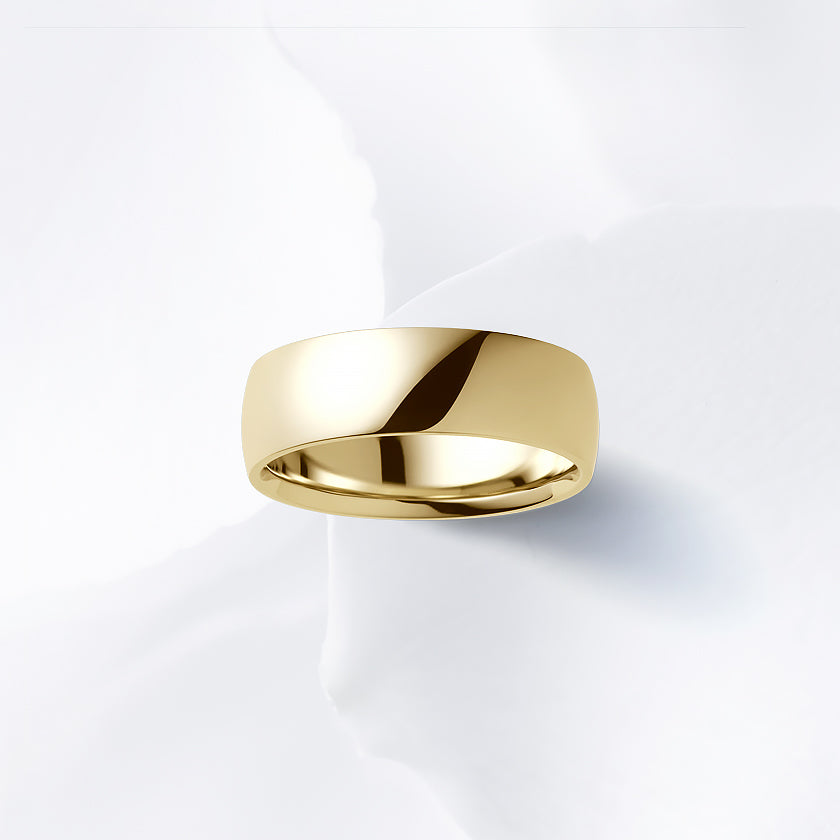 This ring design is wider than others and may fit tighter. Some customers prefer a size that is 0.5 or 1.0 larger than other designs.