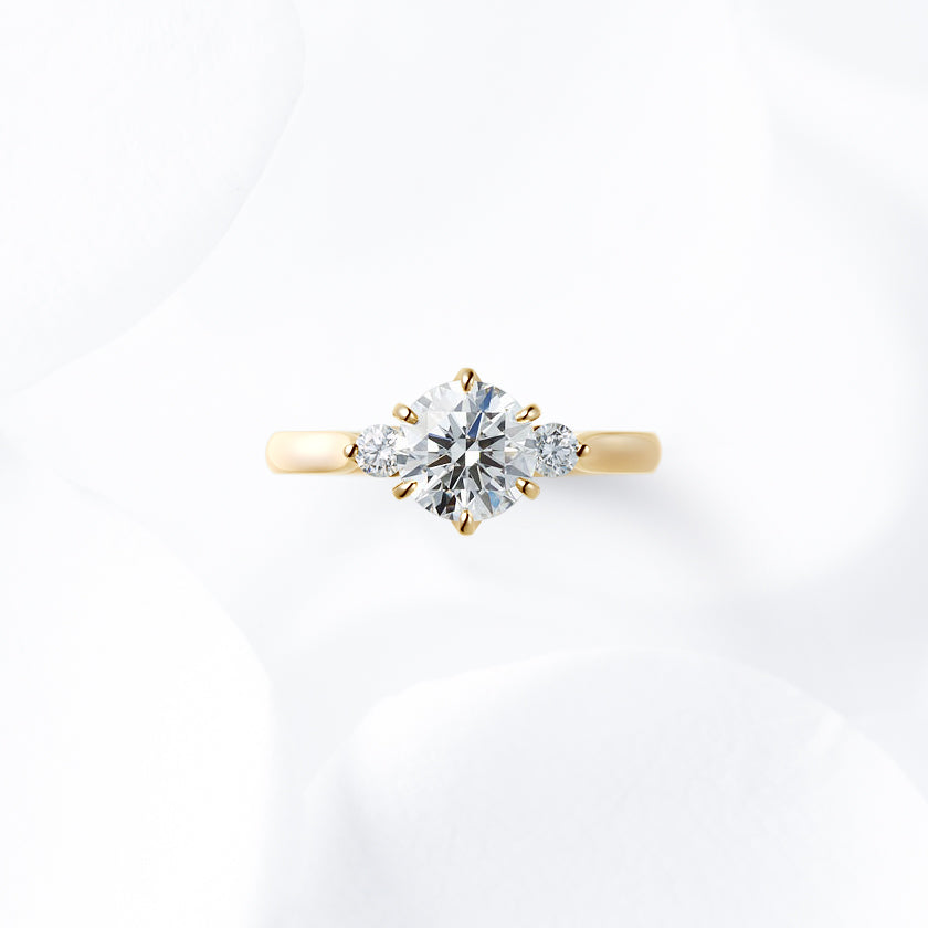 Shown with a 1.23 ct sample diamond.<br>Diamond carat weight varies depending on order details.