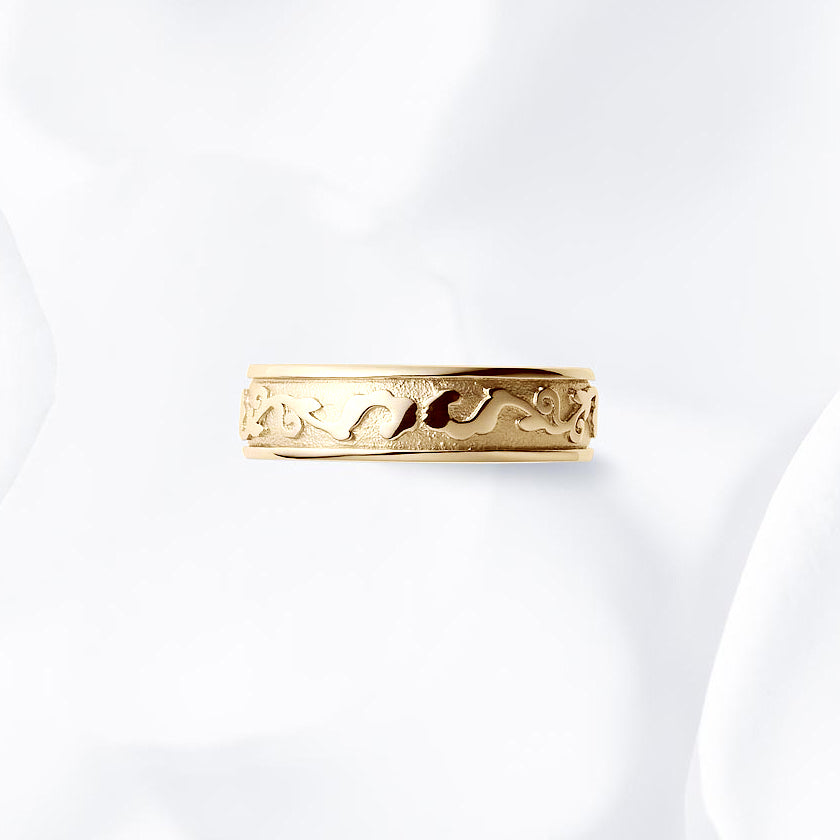 This ring design is wider than others and may fit tighter. Some customers prefer a size that is 0.5 or 1.0 larger than other designs.