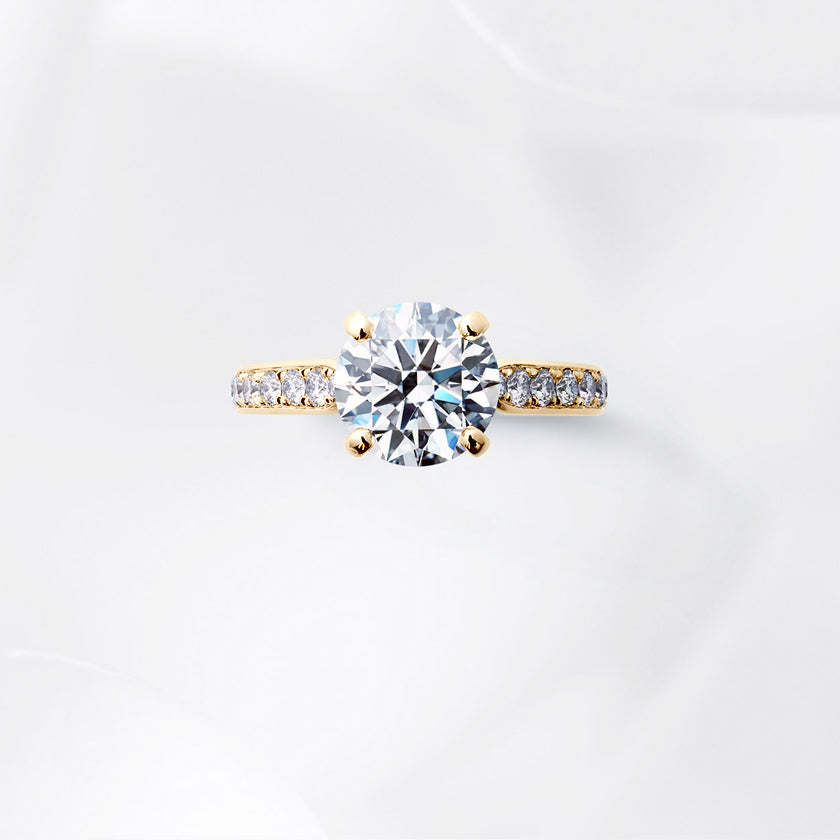 Shown with a 2.13 ct sample diamond.<br>Diamond carat weight varies depending on order details.