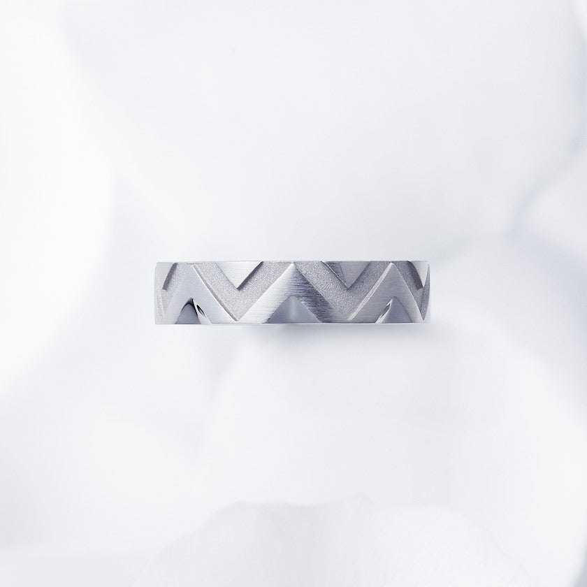 This ring design is wider than others and may fit tighter. Some customers prefer a size that is 0.5 or 1.0 larger than other designs.