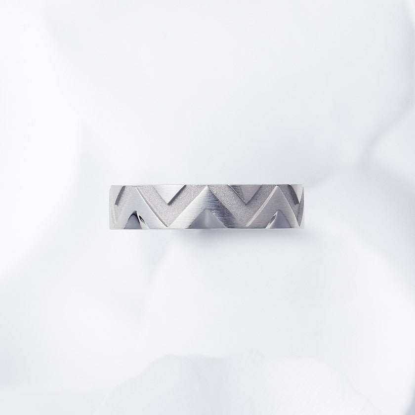This ring design is wider than others and may fit tighter. Some customers prefer a size that is 0.5 or 1.0 larger than other designs.