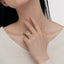 This YUKITSUBAKI #3197YU ring has a 
Japanese ring size of 10.